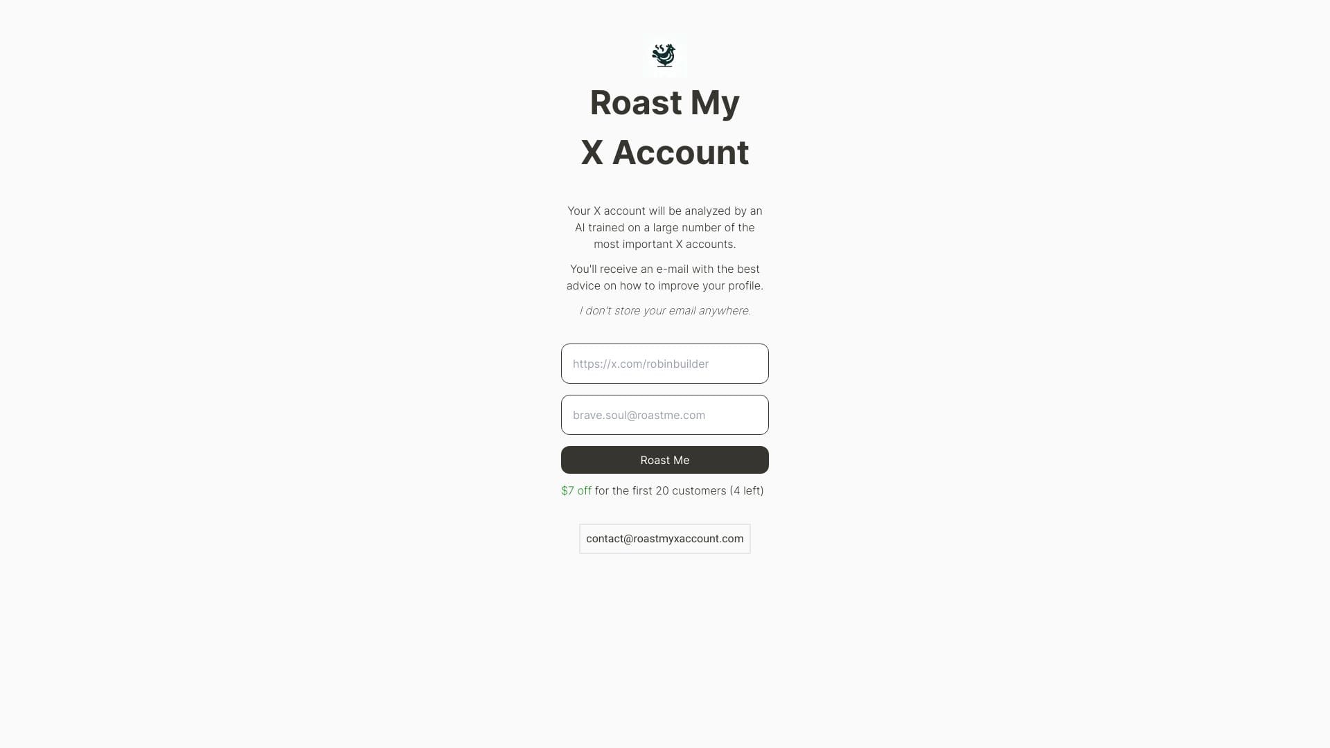 Roast My X Account logo