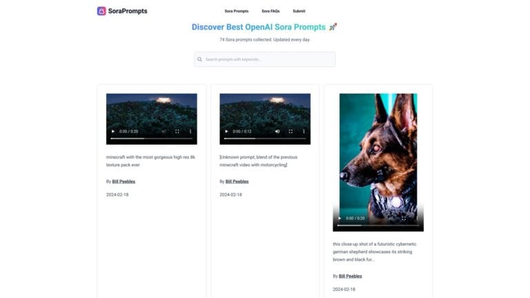 Innovative Soraprompts AI Tool Review