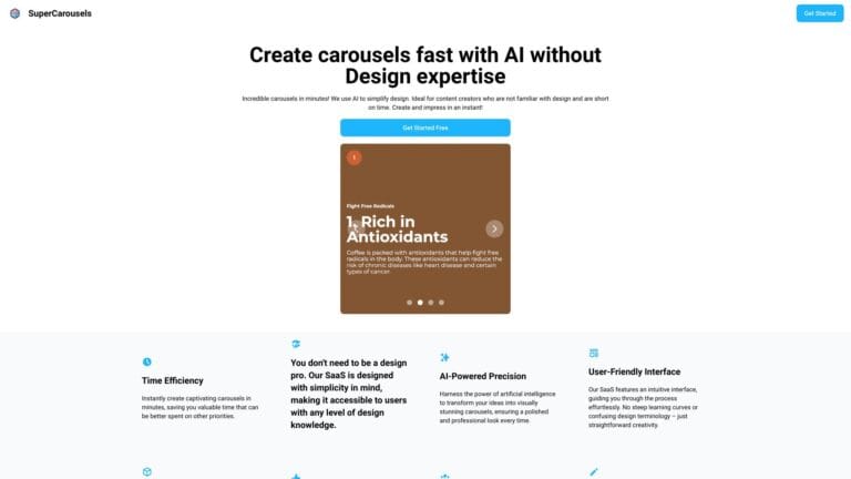 New Supercarousels AI Tool Review