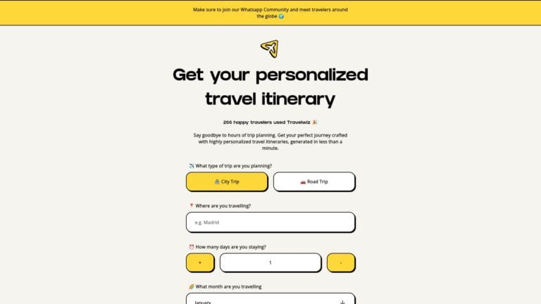 Top Travelwiz AI Tool Review
