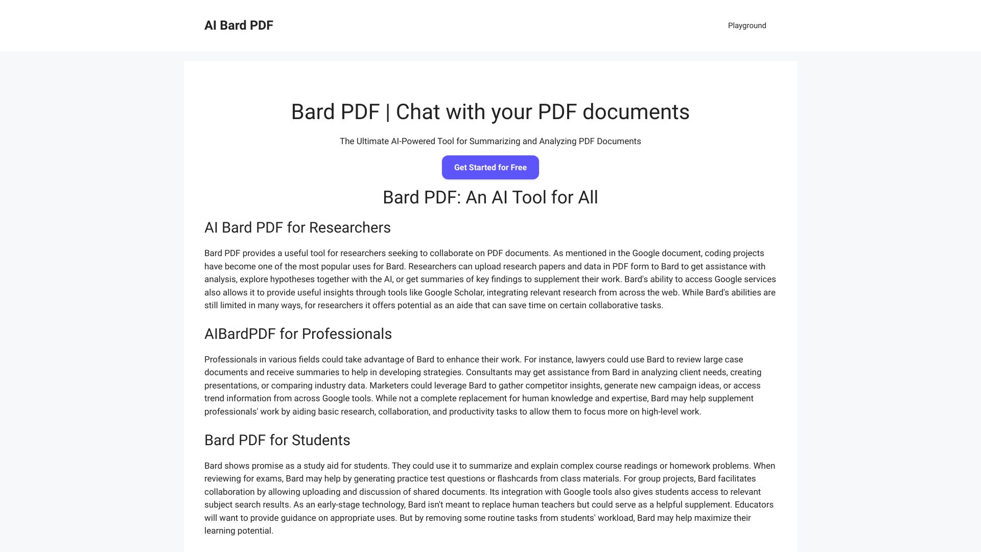 Bard PDF logo