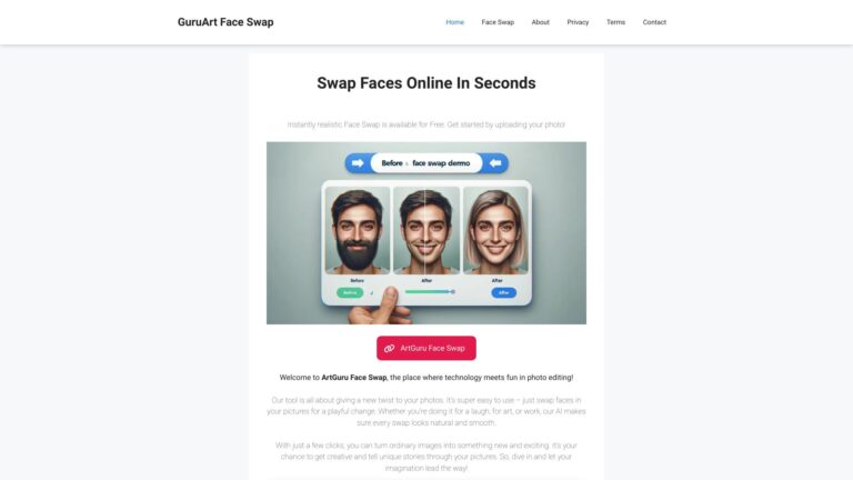 Innovative Artguru Face Swap AI Tool Review