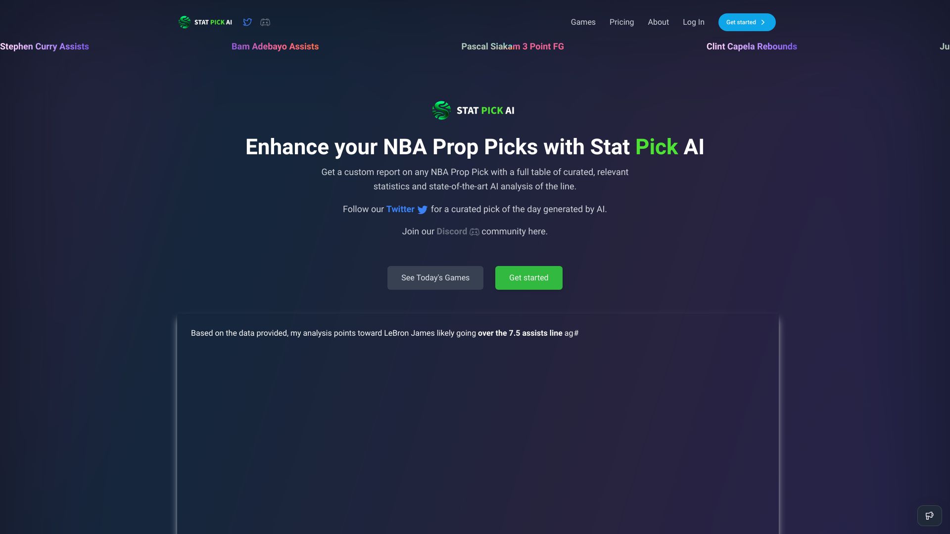 Stat Pick logo