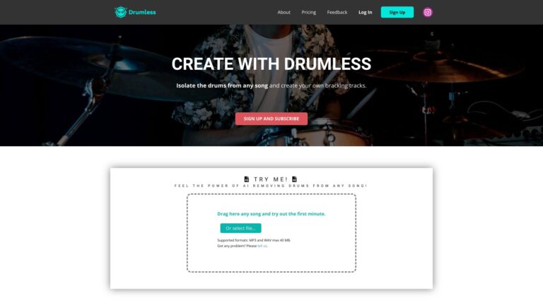 Trending Drumless AI Tool Review