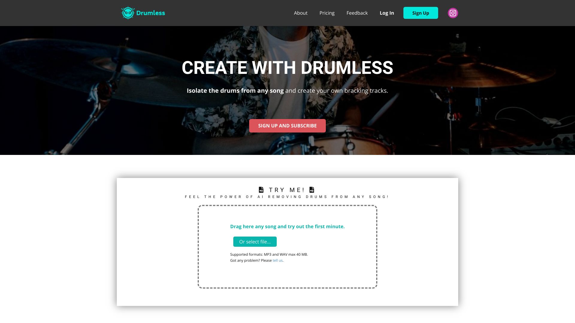 Drumless logo