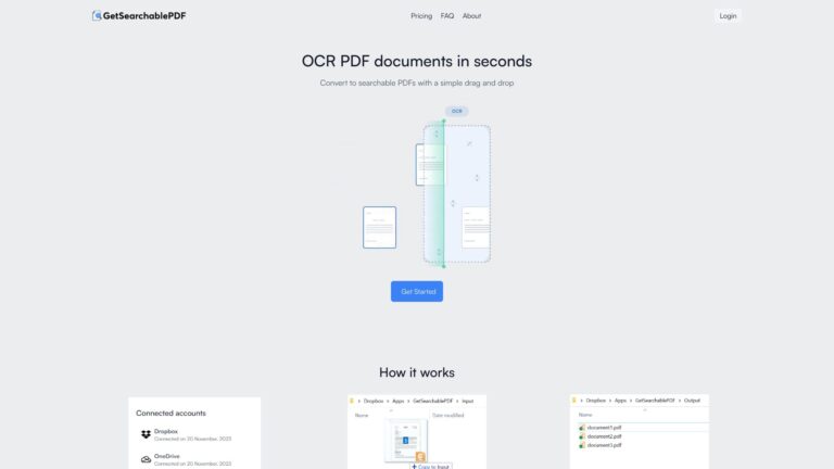 Powerful Getsearchablepdf AI Tool Review