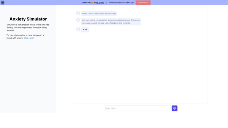 Popular Anxiety Simulator AI Tool Review