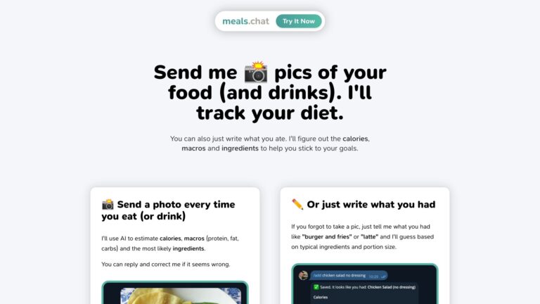 Free Meals.chat AI Tool Review
