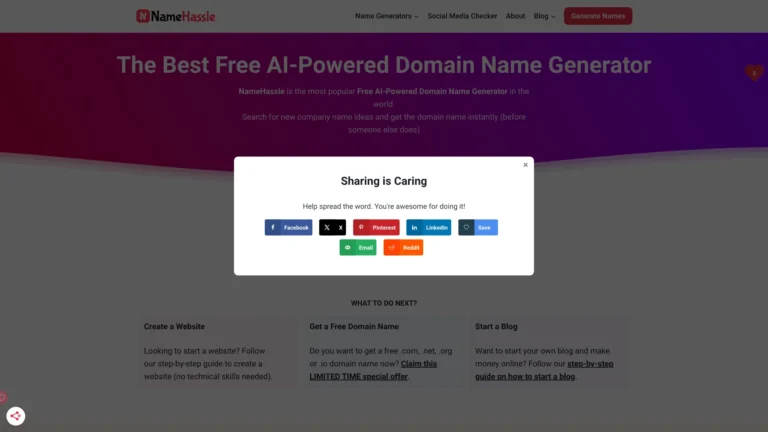 Free Namehassle AI Tool Review