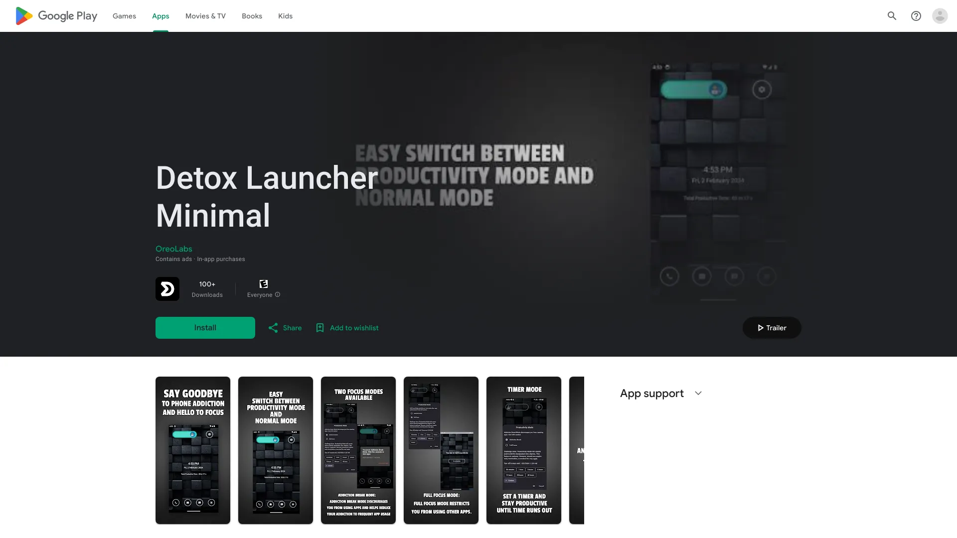 Detox Launcher Minimal logo