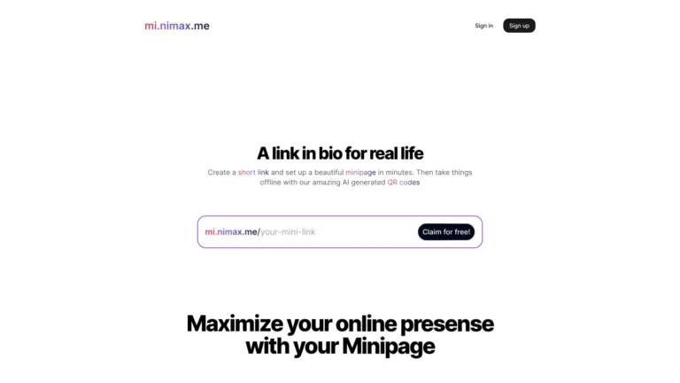 Powerful Mi.nimax.me AI Tool Review