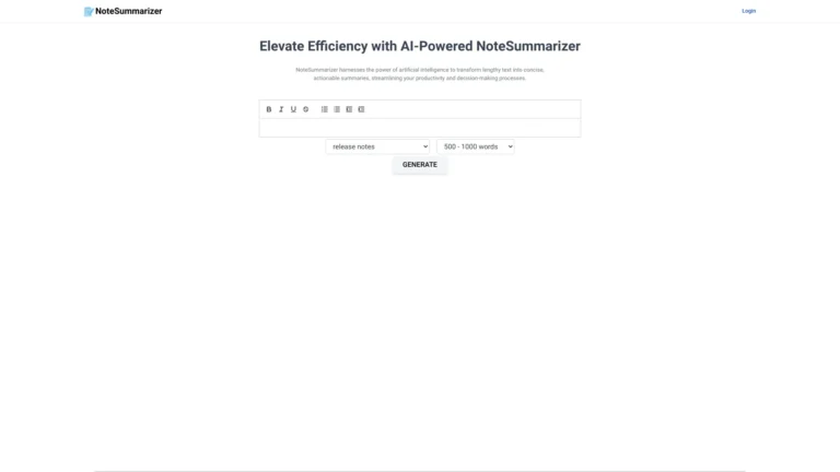 Free Notesummarizer AI Tool Review