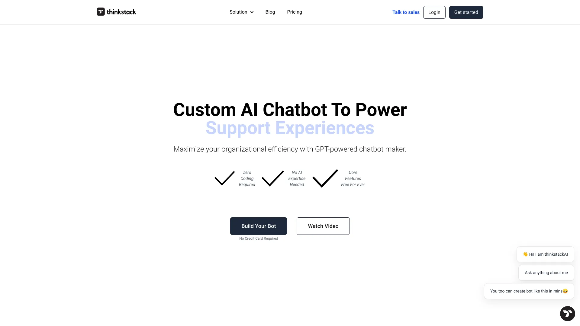 Thinkstack AI logo