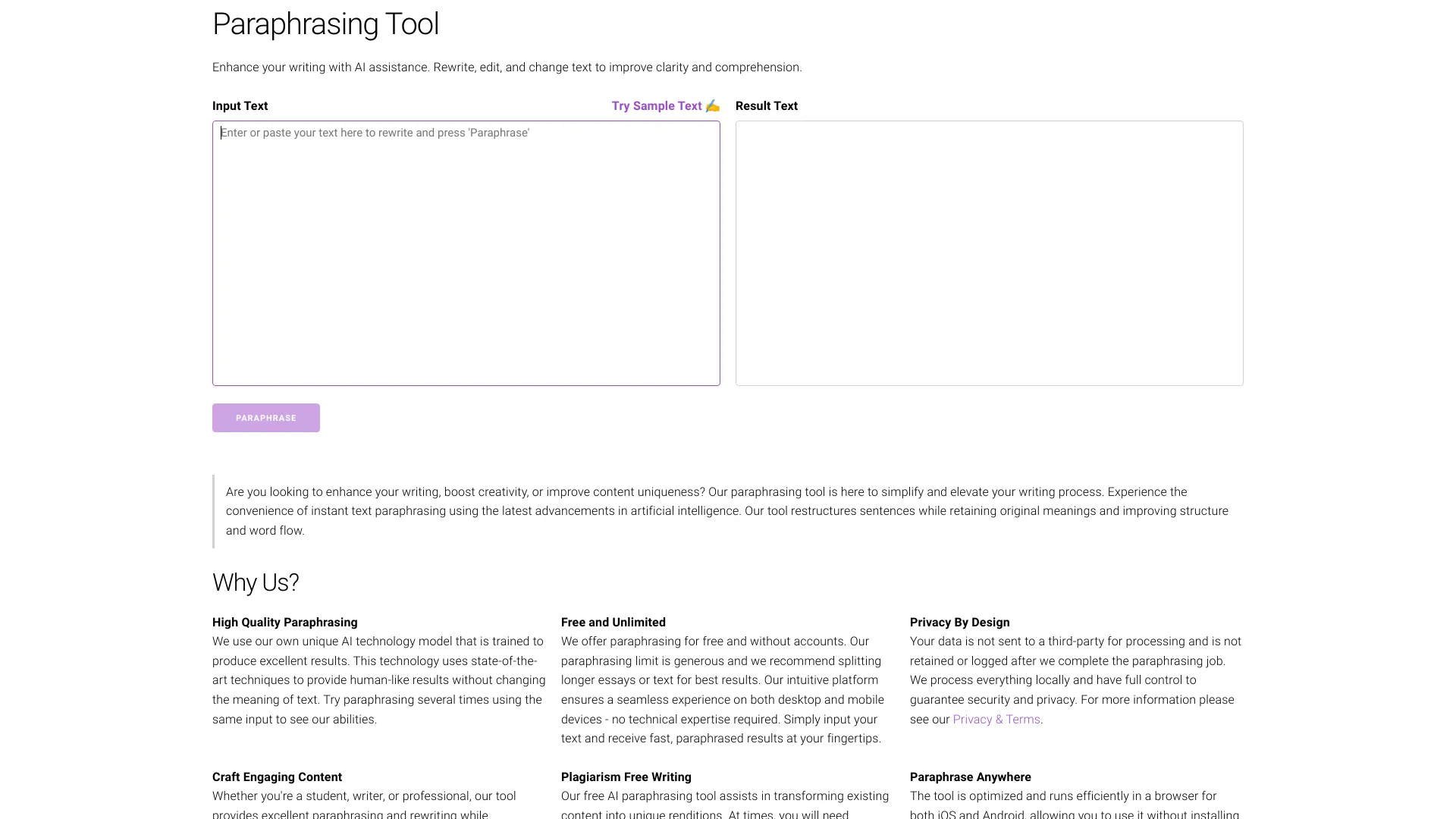 Paraphrasing Tool logo