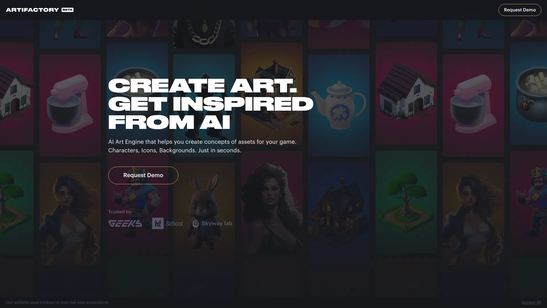 Artifactory – AI Game Assets Generation logo