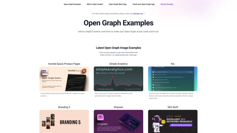 Best Open Graph Examples AI Tool Review