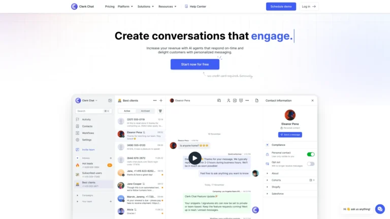 Popular Clerk Chat AI Tool Review