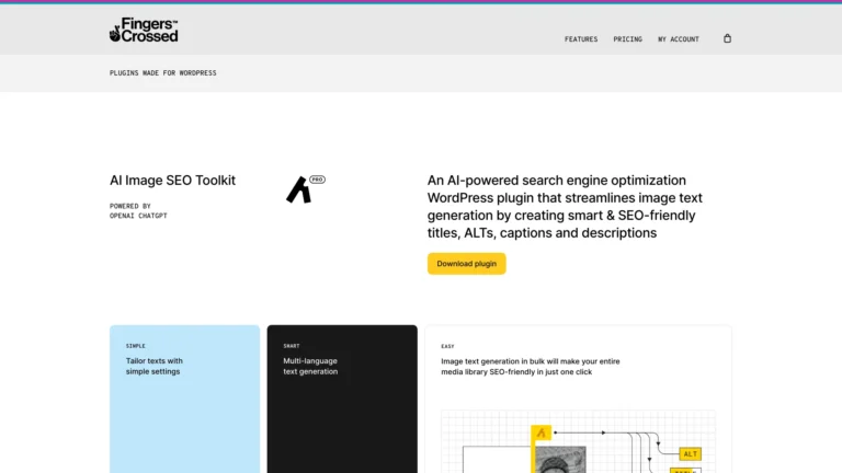 Innovative Fingers Crossed AI Image Seo Toolkit AI Tool Review