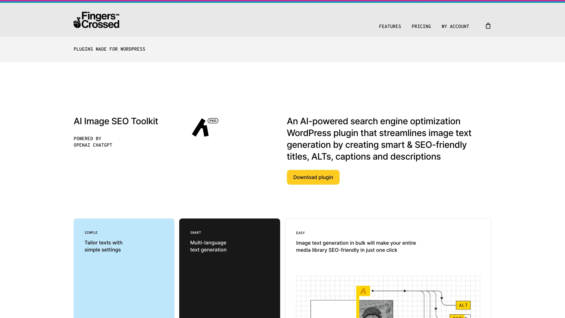 Fingers Crossed AI Image SEO Toolkit logo
