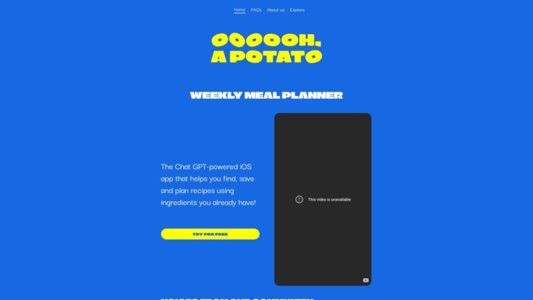 Powerful Oh, A Potato! AI Tool Review