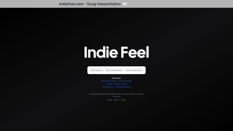 Top Indie Feel AI Tool Review