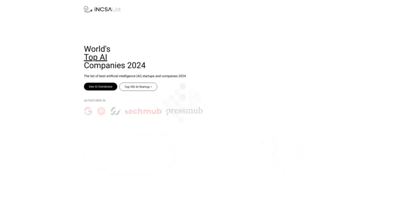 Trending Incsai List AI Tool Review