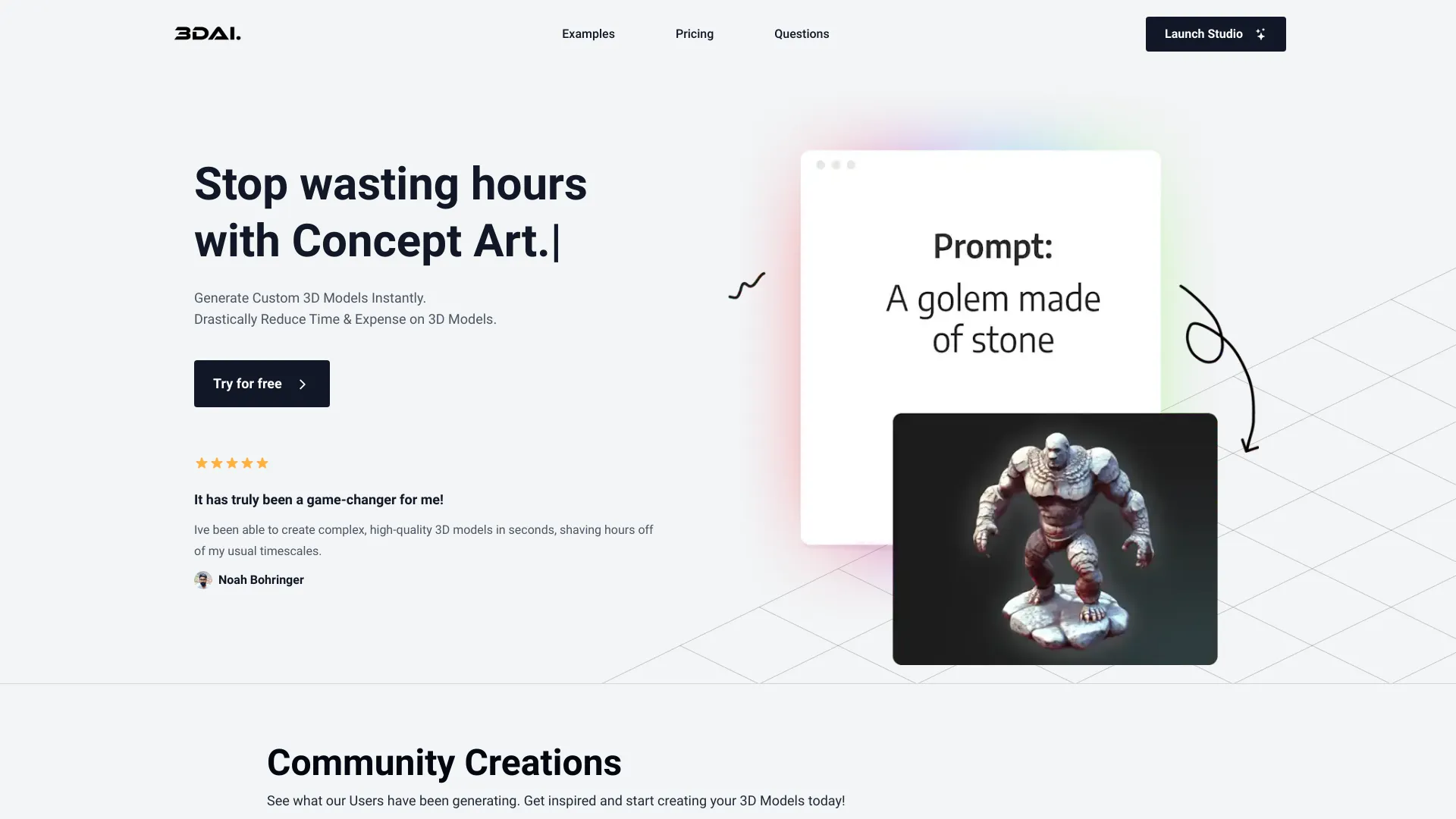 3D AI Studio logo