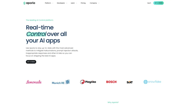 Free Aporia AI Tool Review