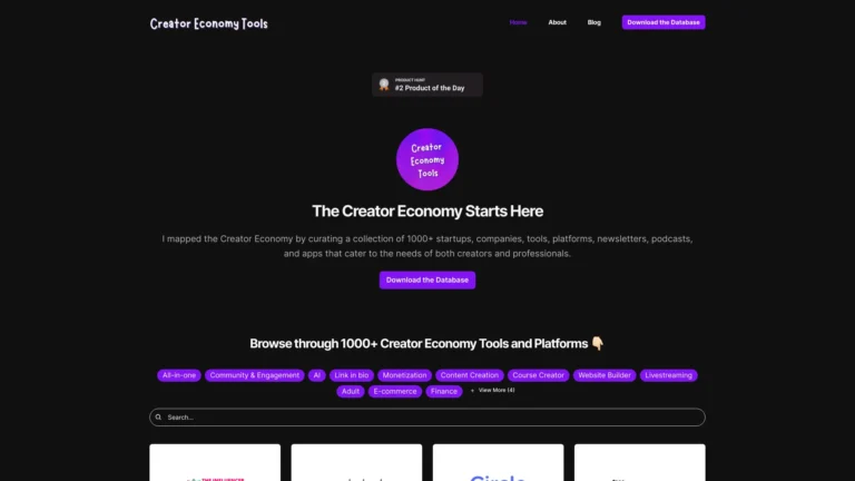 Innovative Creator Economy Tools AI Tool Review