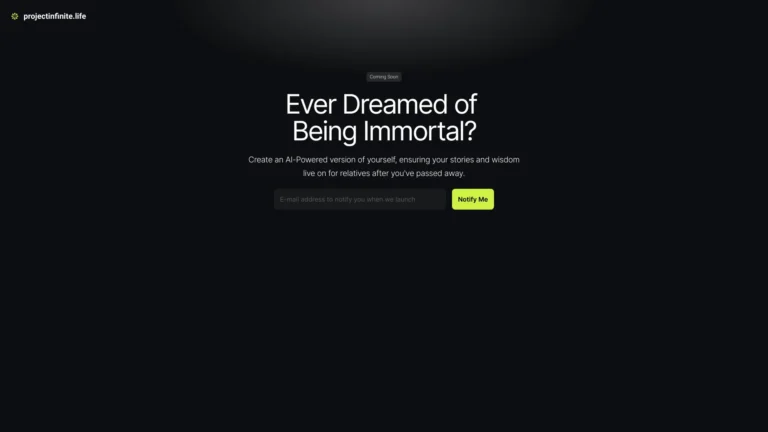 Smart Project Infinite Life AI Tool Review