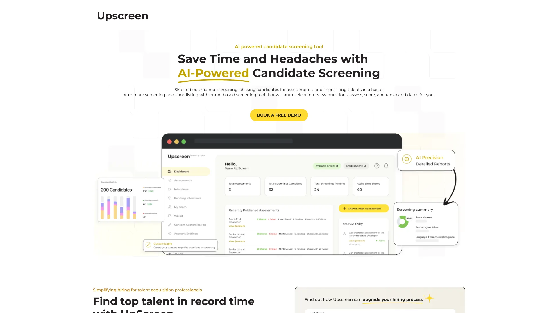 UpScreen.ai logo