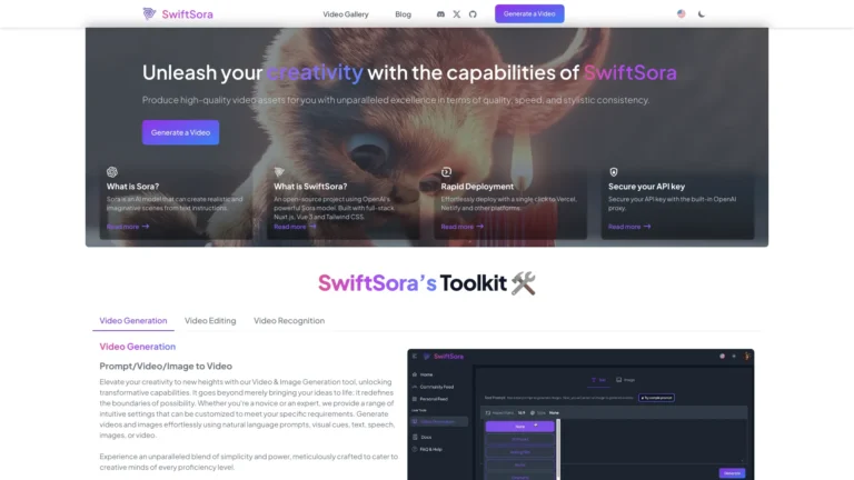 Advanced Swiftsora AI Tool Review