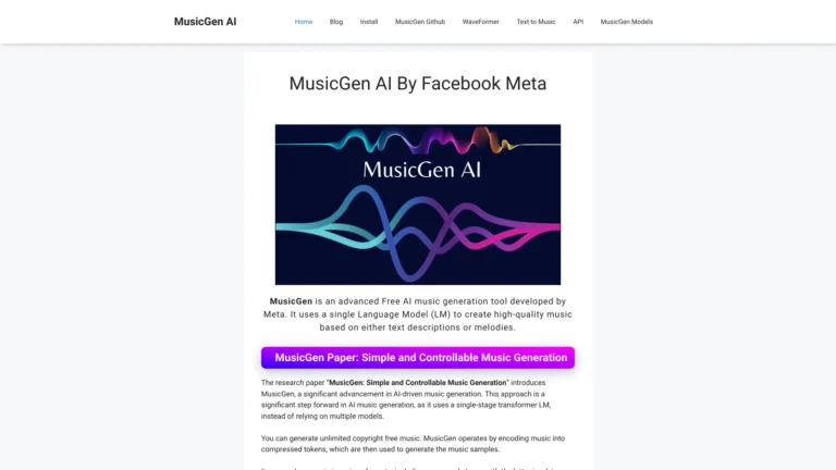 New Musicgen AI AI Tool Review
