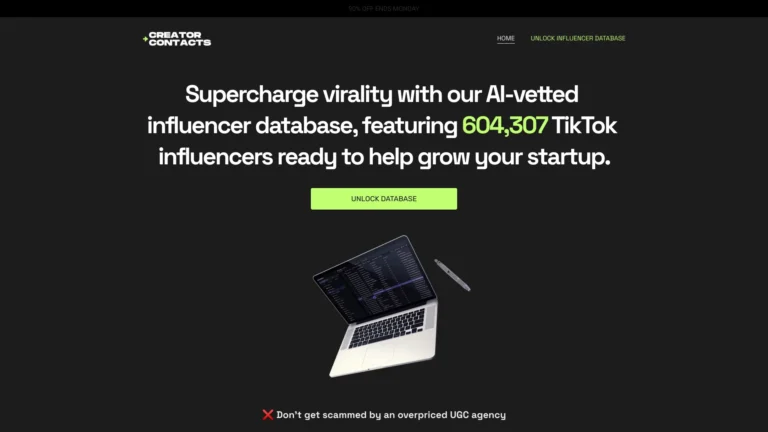 Advanced Creator Contacts AI Tool Review
