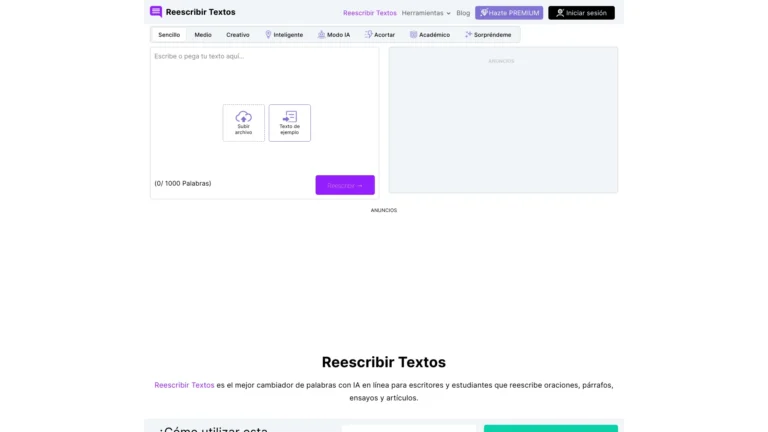 Top Reescribir Textos AI Tool Review