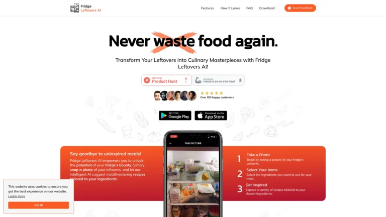 Free Fridge Leftovers AI AI Tool Review