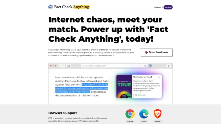 Advanced Fact Check Anything AI Tool Review