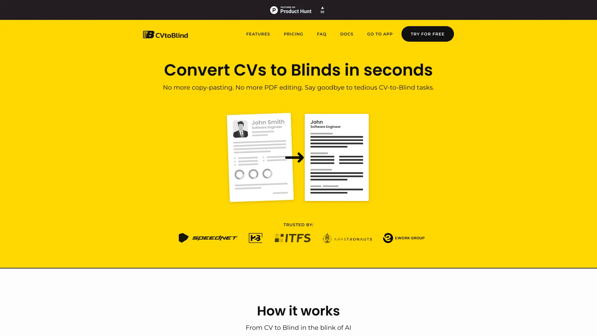 CVtoBlind logo