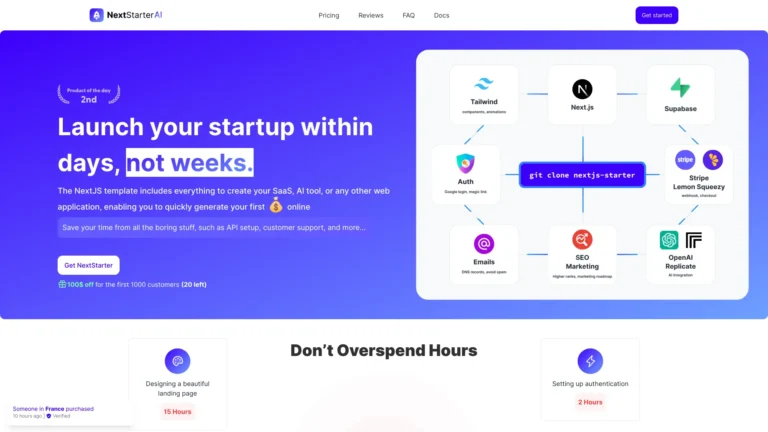 New Next Starter AI AI Tool Review