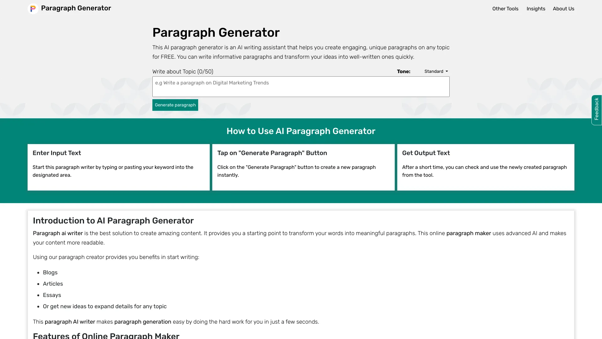 Qozex AI Paragraph Generator logo