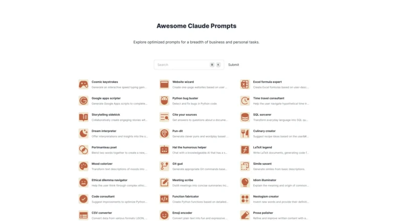 Innovative Awesome Claude Prompts AI Tool Review