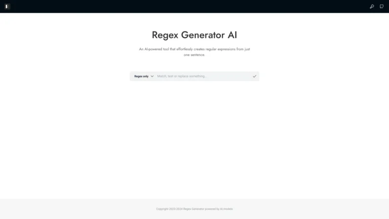 Top Regex Generator AI AI Tool Review