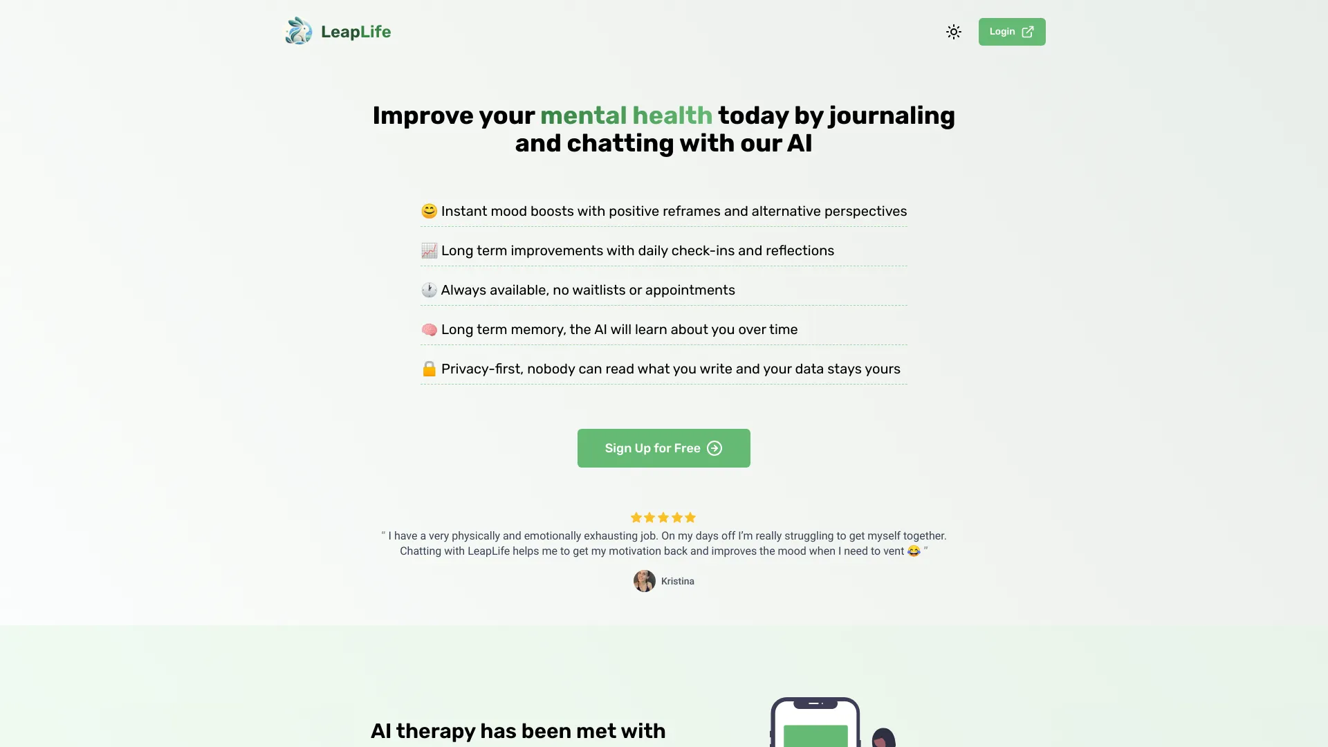 LeapLife logo
