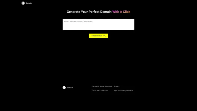 Powerful Idomain AI Tool Review