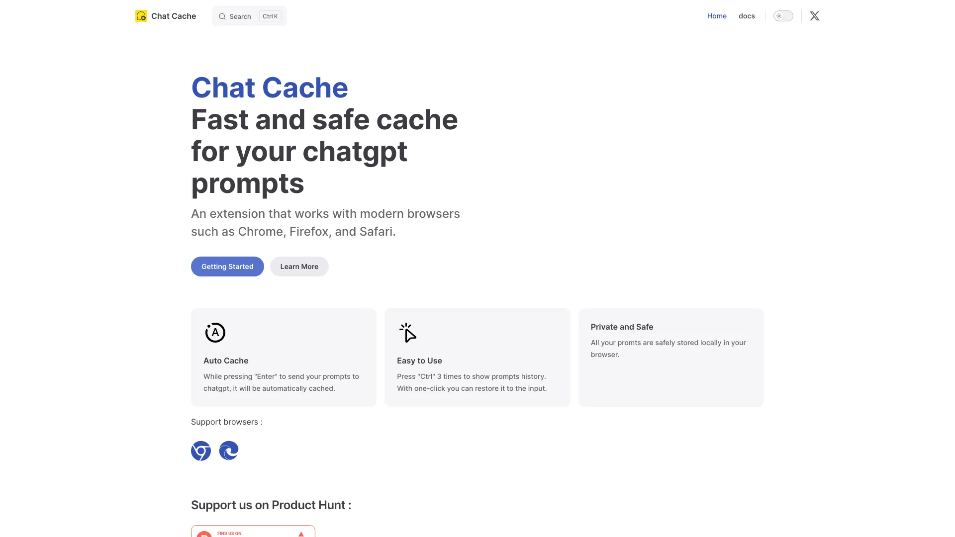Chat Cache logo