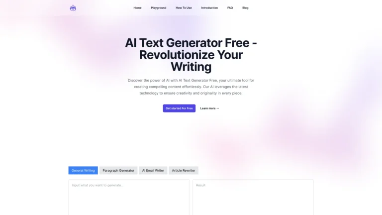 Powerful AI Text Generator Free AI Tool Review