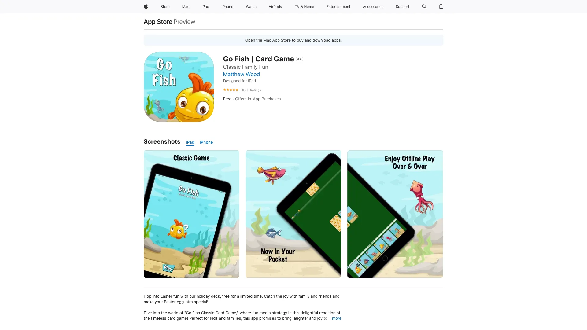 Go Fish Classic Card Game logo