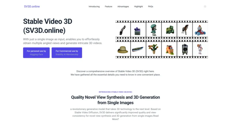 Smart Stable Video 3d (sv3d) AI Tool Review