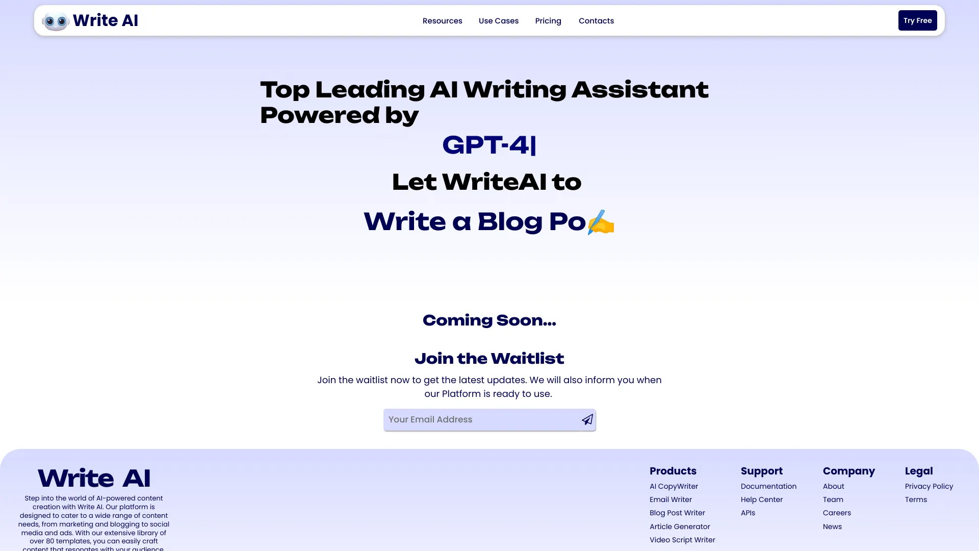 WriteAI.me logo