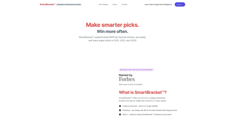 Free Smartbracket AI Tool Review